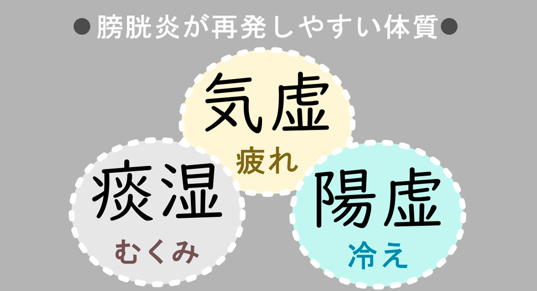 膀胱炎が再発しやすい体質