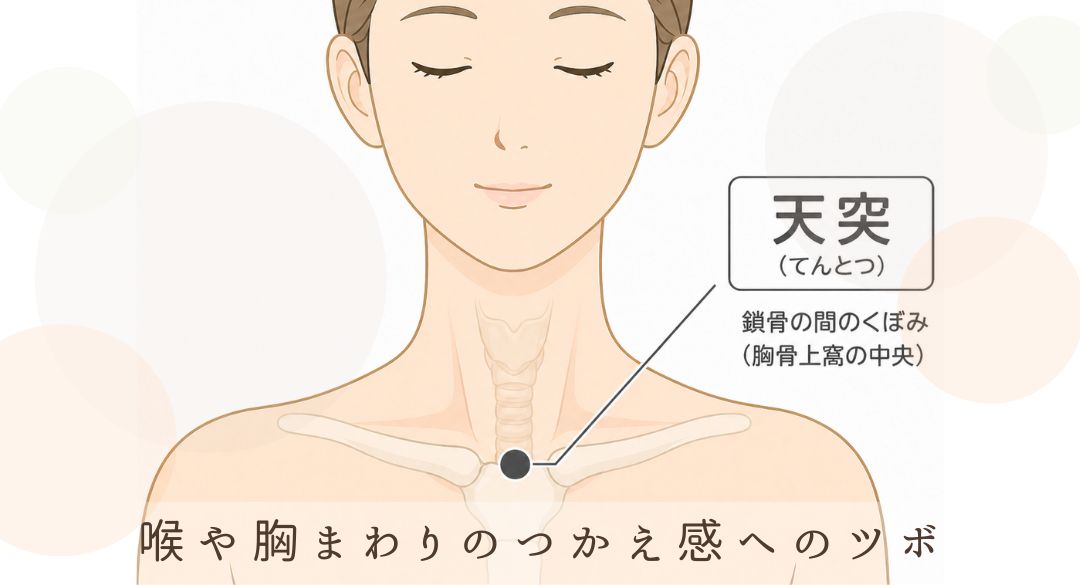 天突のツボの位置