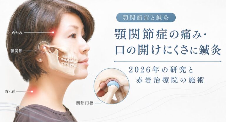 顎関節症に鍼灸は効果がある？2026年の研究結果と赤岩治療院の鍼灸治療