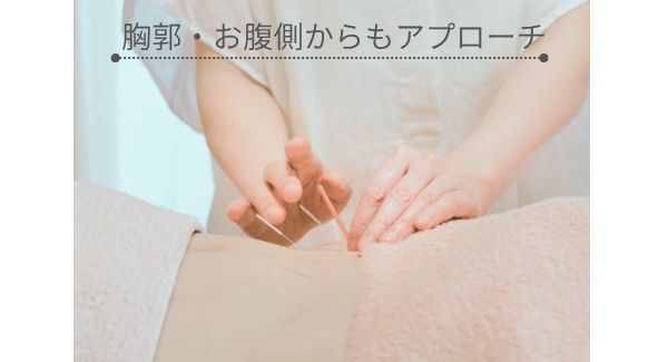 お腹への鍼
